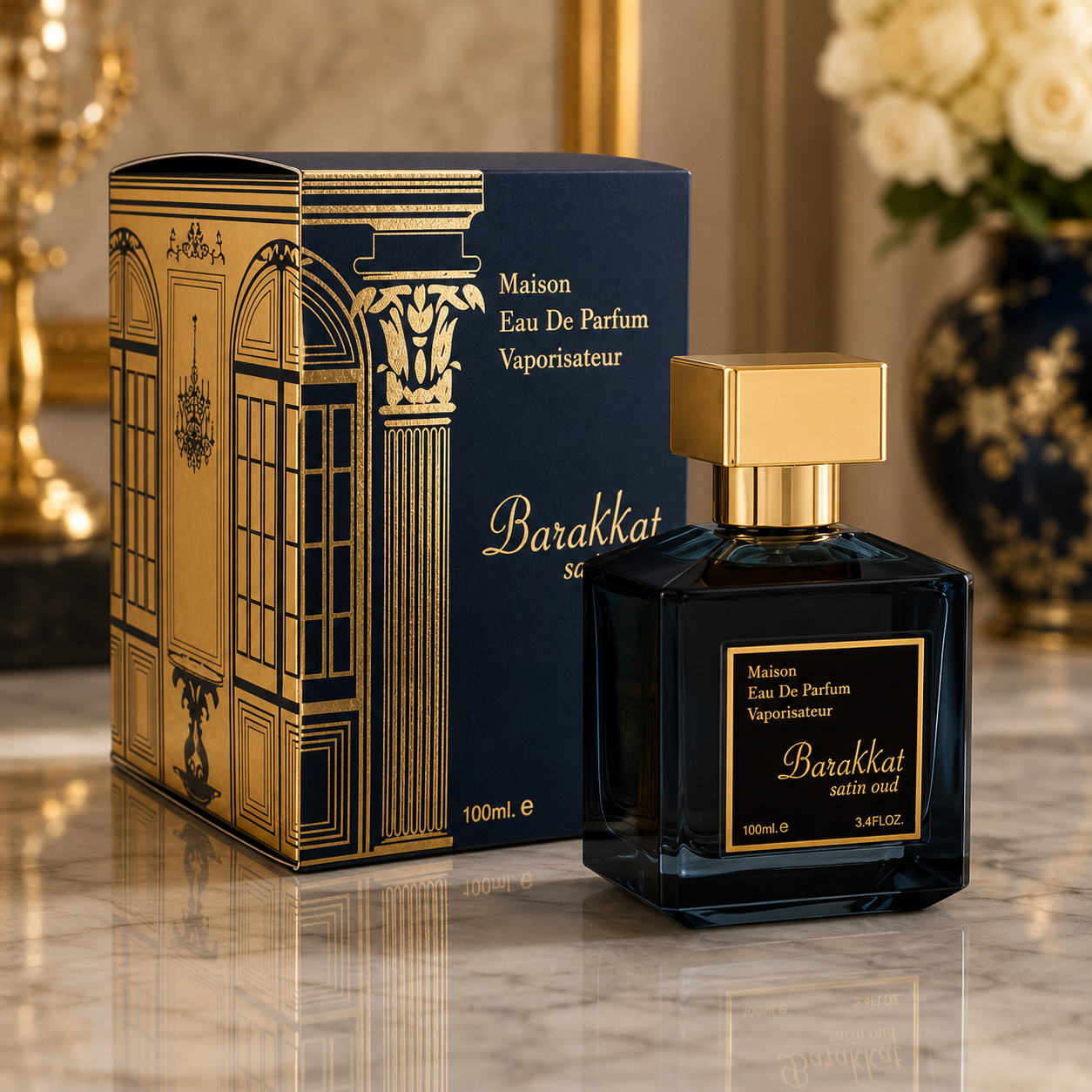 Barakkat Satin Oud Eau De Parfum 100ml - Fragrance World
