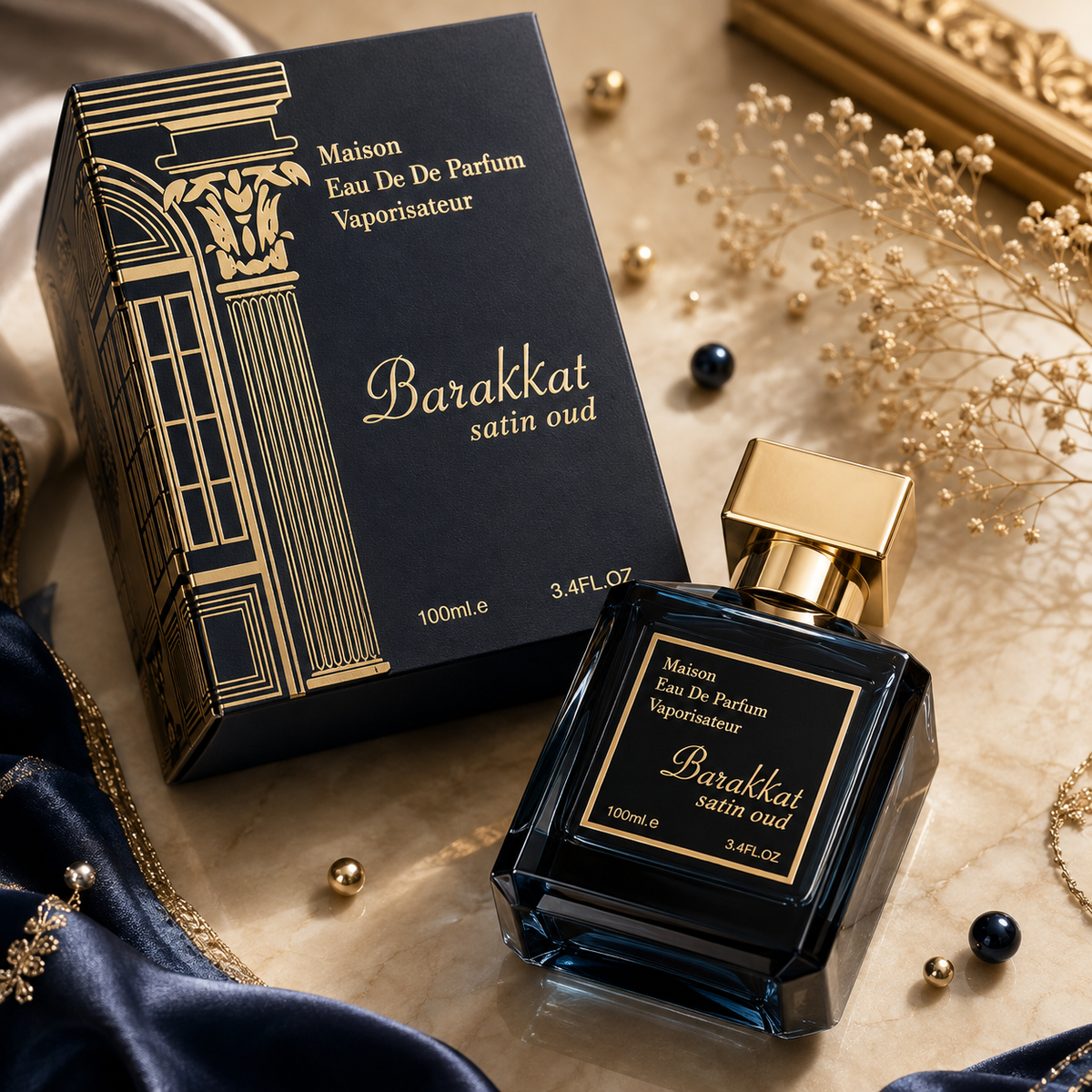Barakkat Satin Oud Eau De Parfum 100ml - Fragrance World